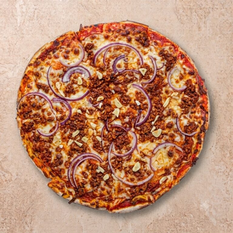 Pizza bolognese Bolognesesaus, look, ui.