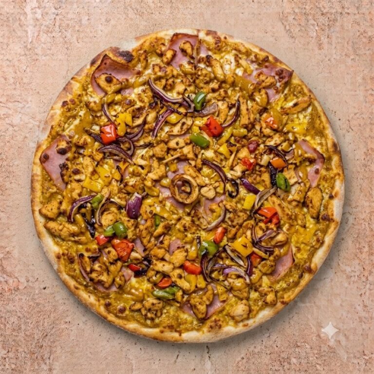 Versgebakken pizza Papi's Pizza Opwijk met kaas en toppings